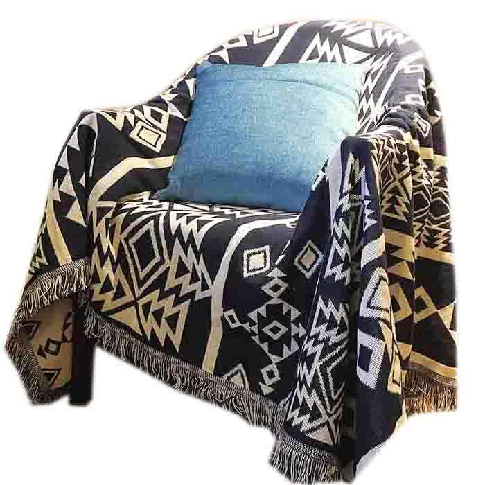 懒人沙发盖布全包全盖民族风小人沙发毯民宿单人座椅罩四季通用