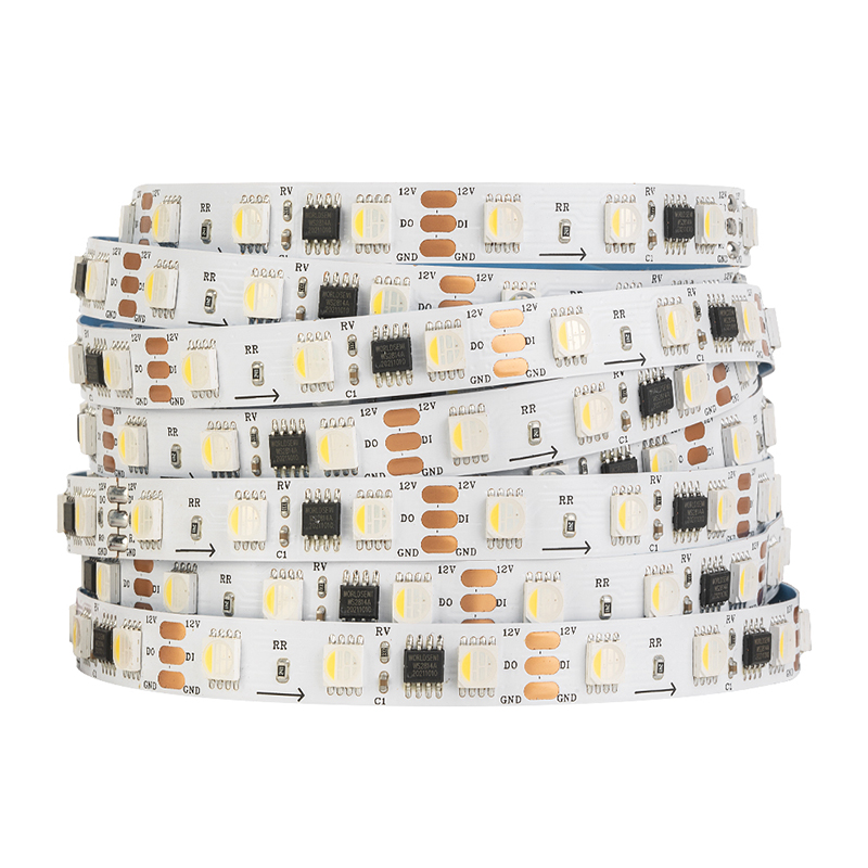 LED全彩RGBW合1幻彩W281高亮跑马流水可编程亮化V2V灯带