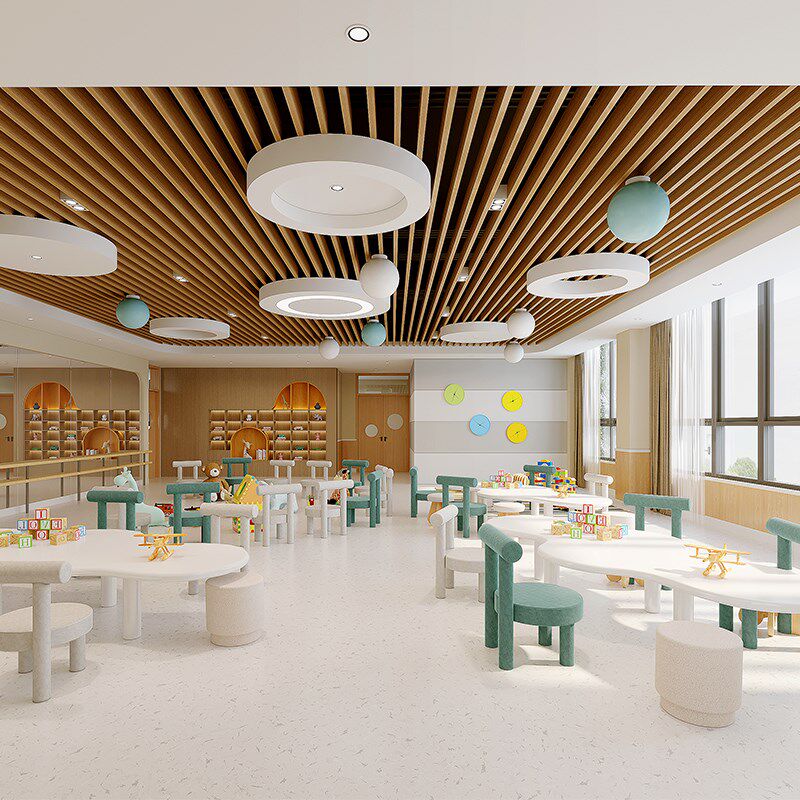 儿童桌椅幼儿园早教中心培训机构学习手工娱乐区绘画阅读桌椅