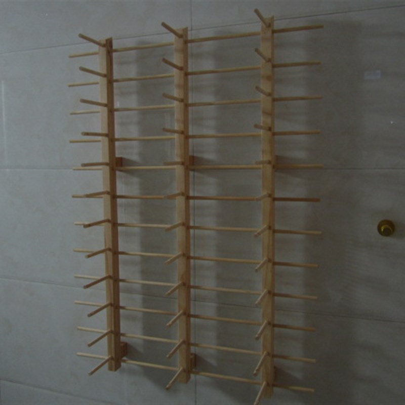 连杆实木太阳眼镜陈列货架安装墙壁眼镜展示架挂上墙木质墨镜道具