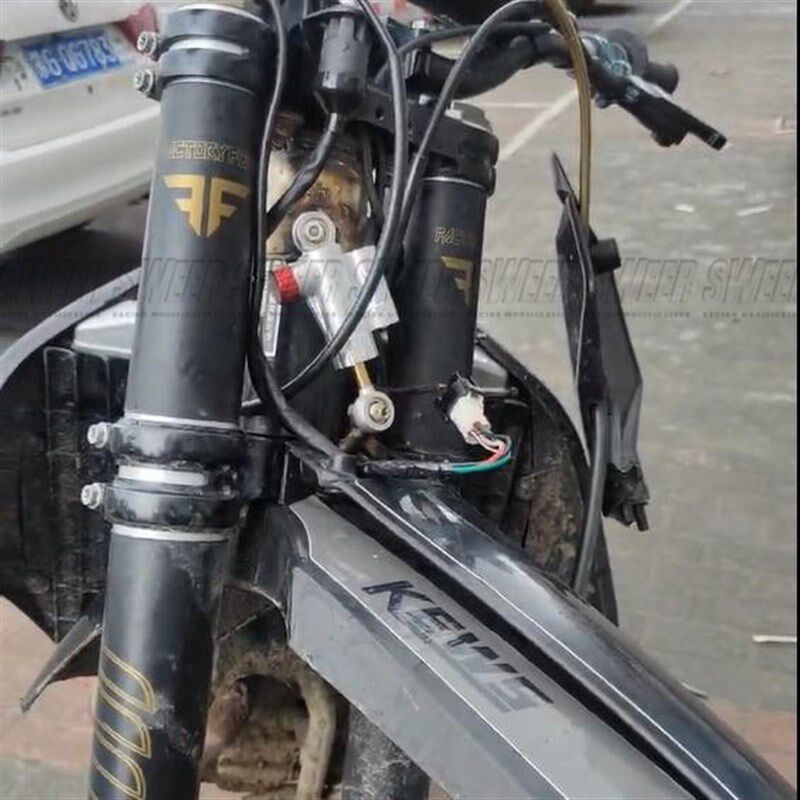 踏板车越野车电动车防甩头通用迷你型钛尺调节方向阻尼杆阻尼器