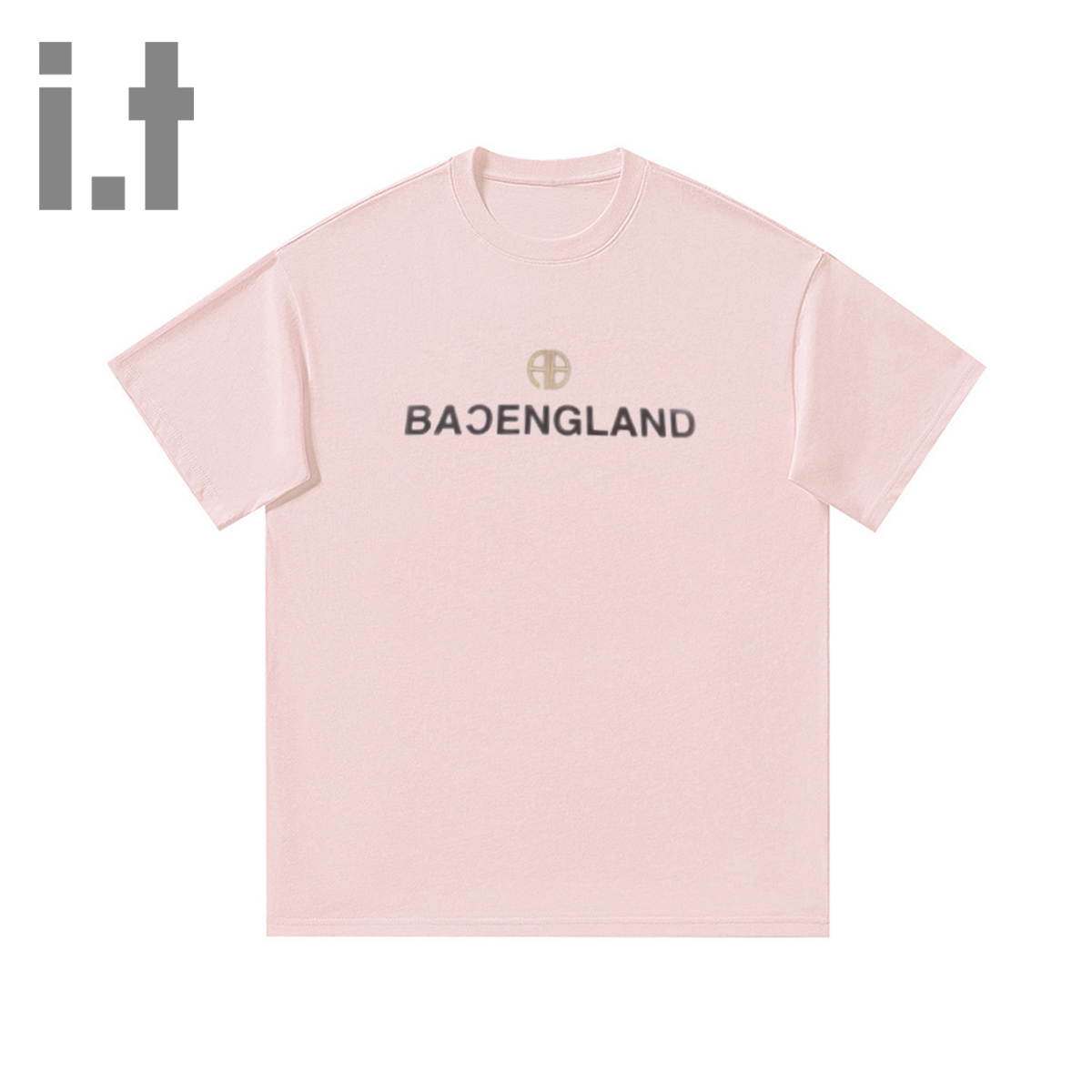 it ccaabb美式潮牌小众短袖T恤女纯棉印花圆领2025夏季宽松内搭K