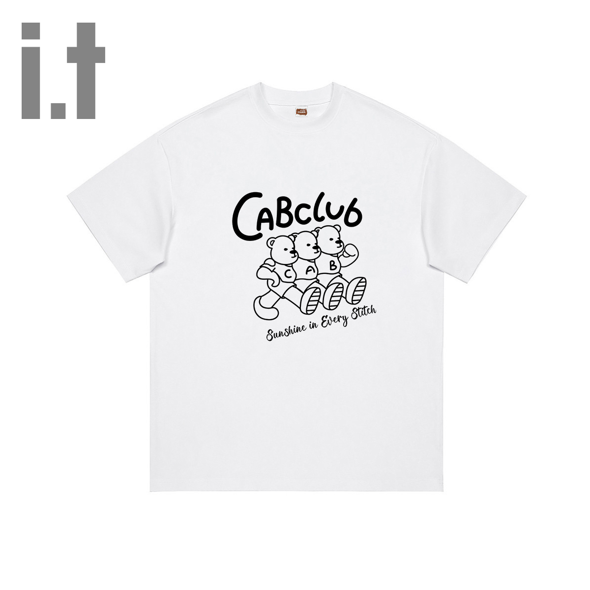 i.t ccaabb夏季日式简约全棉情侣款运动户外男女款T恤K