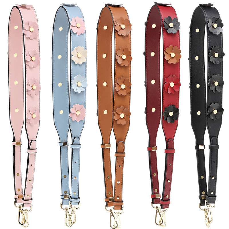宽肩带立体花朵肩带铆钉肩带时尚女strap you肩带包带配件斜跨