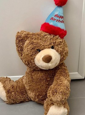 少儿房间布置装饰可爱小公仔玩偶卧室门把手家居摆件创意毛绒