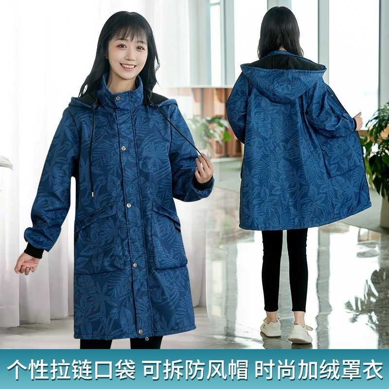 女罩衣冬外穿加绒长袖大码加厚男士罩衣冬季女款棉衣长款工作服,家庭/个人清洁工具,围裙,淘宝优惠券,粉丝福利购,淘宝优惠卷