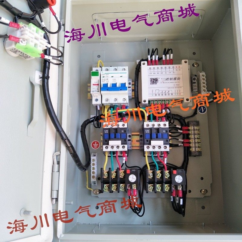 水泵控制箱浮球交替运行一用一备低水位带故障报警~