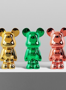 暴力爱心熊装饰客厅儿童样板房酒店商场店面橱窗创意桌面饰品