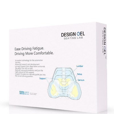 DesignGel骨盆支撑凝胶腰靠靠垫车用坐垫腰靠办公室靠垫EXGEL款
