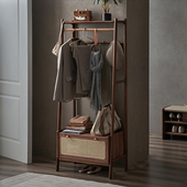 衣帽架落地卧室实木衣架挂衣室内挂衣架门口