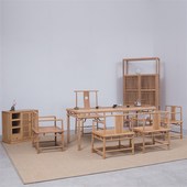 新茶桌椅实木老榆木茶台茶几泡茶喝茶品茶道桌子茶室家具