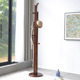 圆盘底座圆柱落地衣架全实木衣帽架挂衣晾衣架卧室衣帽架