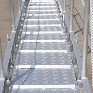 船用跳板梯上下船用铝合金登船舷梯码头跳板梯靠岸梯舷墙梯