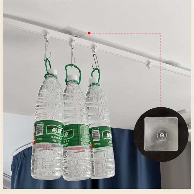 学生宿舍免打孔轨道u型滑轨床帘加厚遮光黏贴式轨道上下铺全封闭