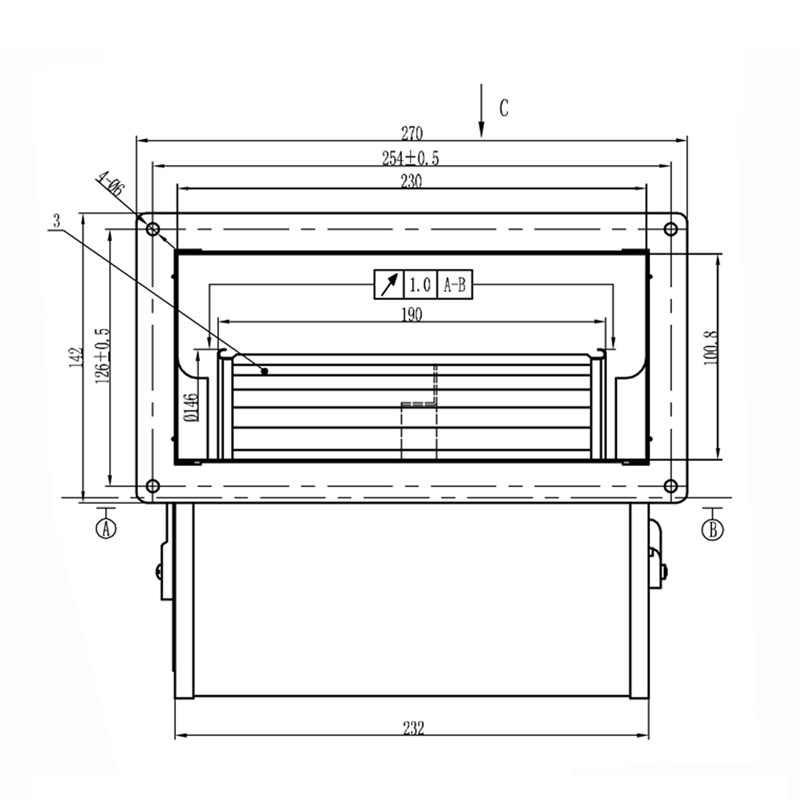 台湾三巨 SG146HA2 小型工频 离心风机220V 三挡调速 涡轮鼓风机