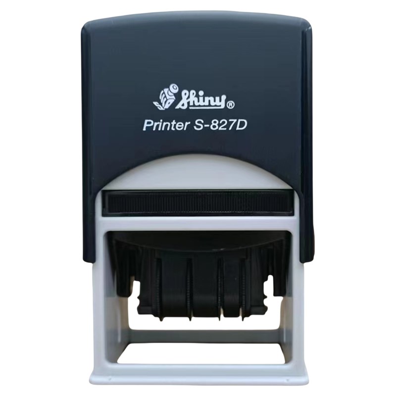 定做印章日期可调新力牌回墨印自动按压式翻转印shiny台湾S-827D