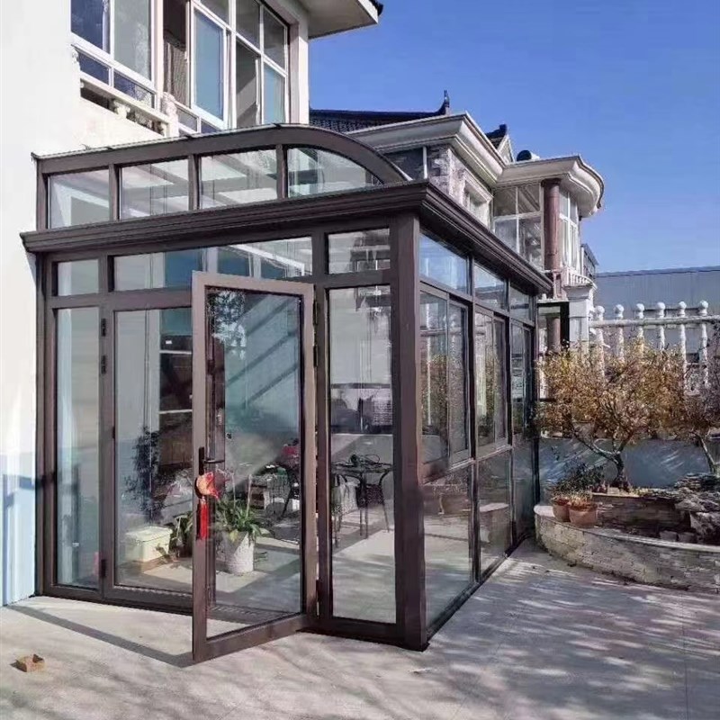 昆明阳光房定制天井别墅露台花园钢结构铝合金钢化玻璃房断桥铝窗
