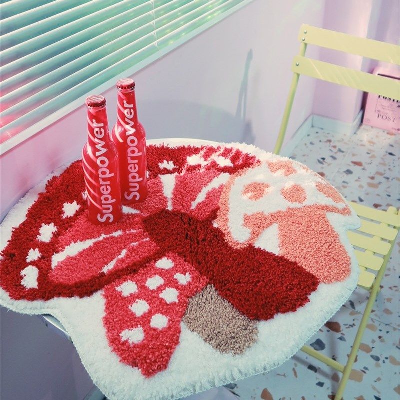 菠萝卡通地毯 西瓜异形地垫摄影客厅用门垫卧室床边浴室吸水,居家布艺,地毯,淘宝优惠券,粉丝福利购,淘宝优惠卷