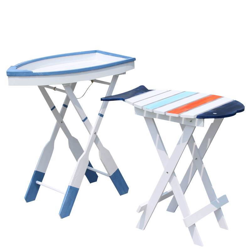 地中海风格装饰船桌客厅茶几边几电话桌书报桌儿童房装饰活动