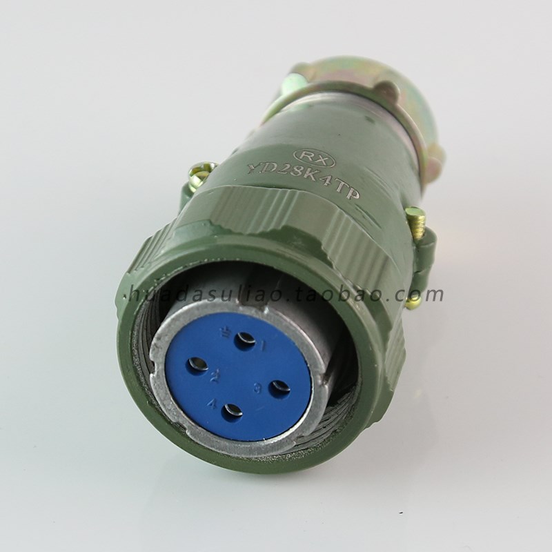 航空插座YD28-芯5芯7芯10芯15连接器直管对接防水型公母对接