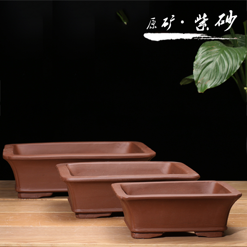 盆景盆 紫砂花盆 树桩盆景盆大中小陶瓷个性桌面绿植盆栽花盆