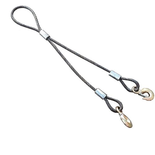 重搬运钢丝绳索具一拖二挂钩卸扣吊装绳工地车间吊车工具