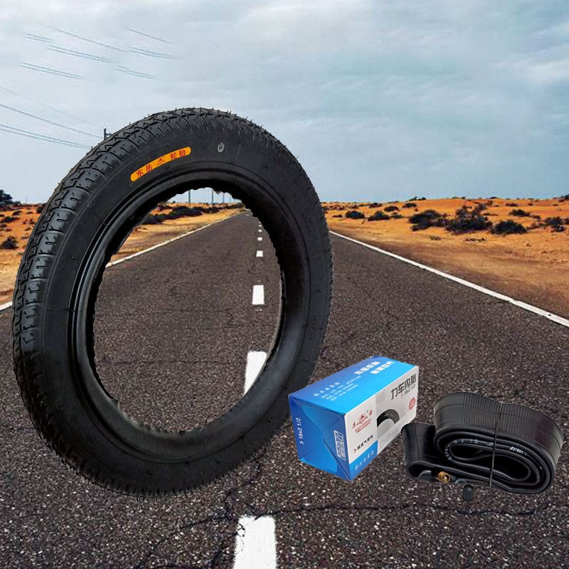 18x2轮胎1/2轮胎外胎工地家用两轮独轮手推车斗车拉货车充气内胎