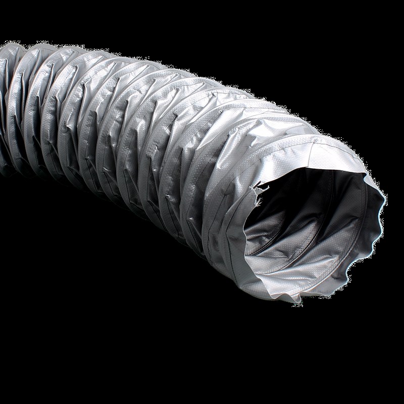 尼龙布风管 抗撕裂特厚灰色涂层帆布伸缩耐酸碱高压通风排烟软管