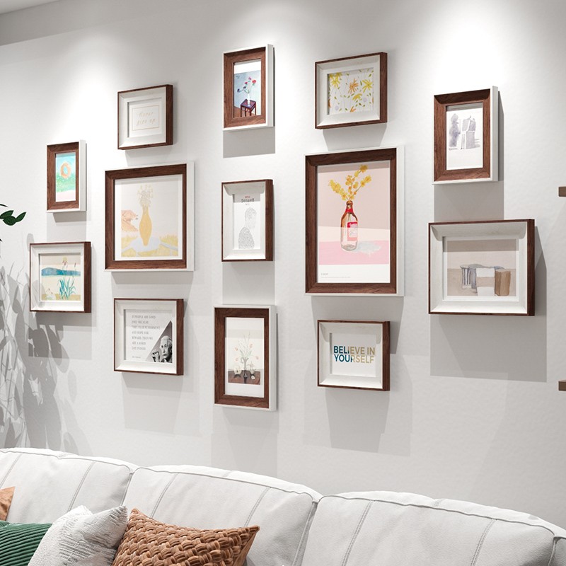 照片墙相框挂墙加洗照片相片墙免打孔客厅卧室背景墙装饰餐厅像框