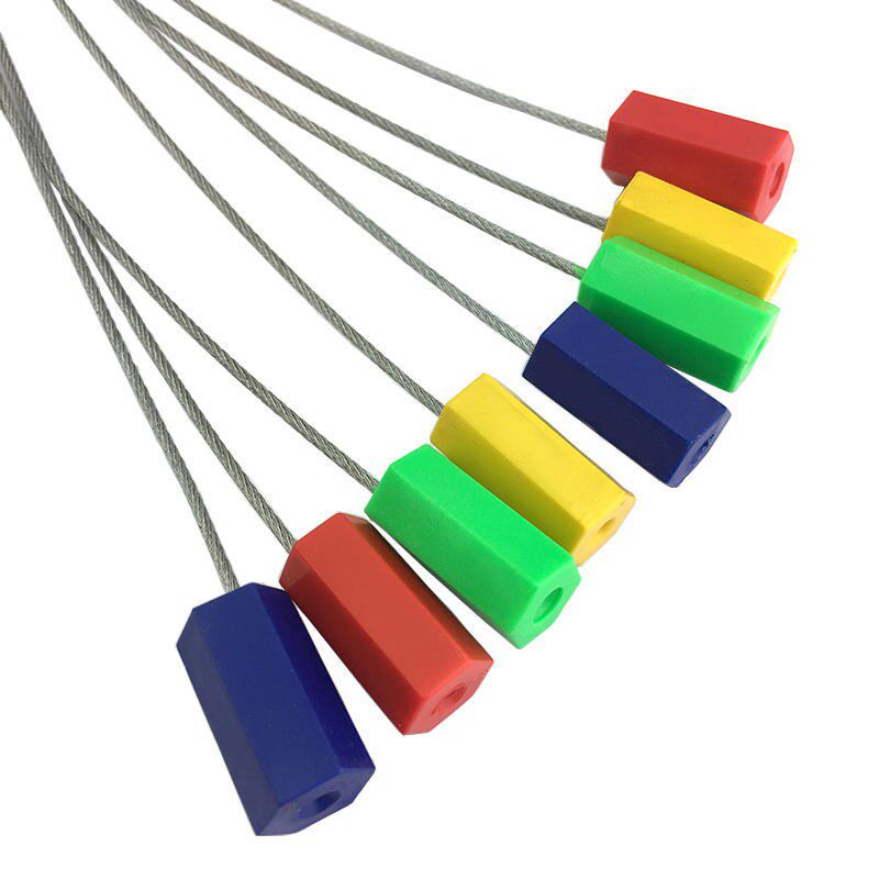 一次性抽紧式钢丝封条水电表防盗标签扣集装箱物流货柜车施封锁扣