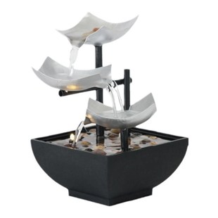 程序员桌面循环流水摆件室内小型招财客厅办公室玄关装饰品开业礼