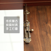 仿古别墅大门插销锁门扣天地插销防盗门闩铜地插地销庭院门插