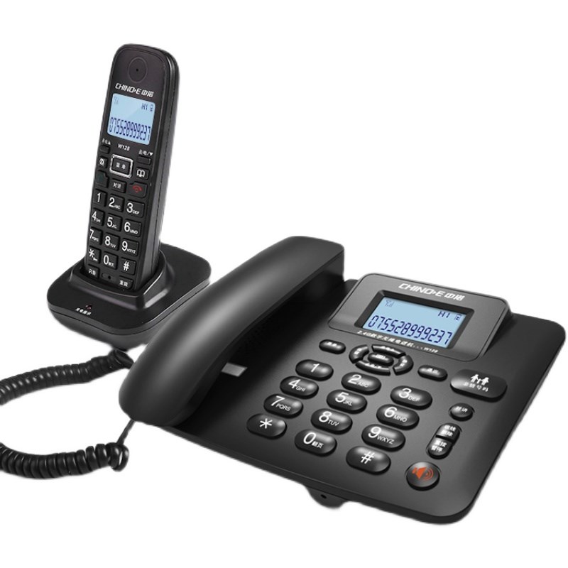 中诺W8数字无绳电话机办公家用座机固定电话子母机一拖一拖二