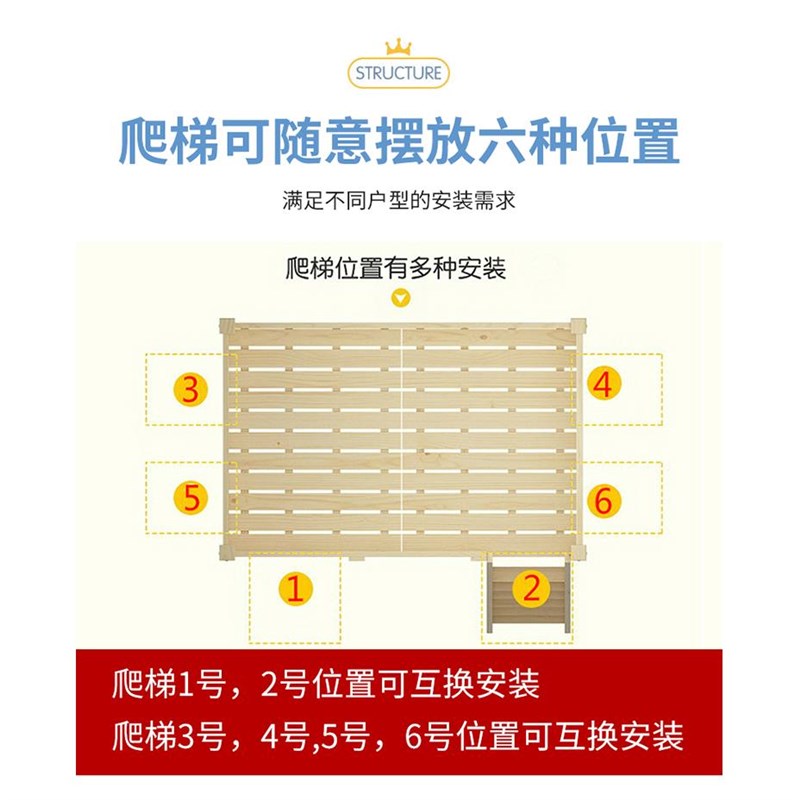 实木高架床单上层下空上床下书桌书架一体床床儿童书桌小户型