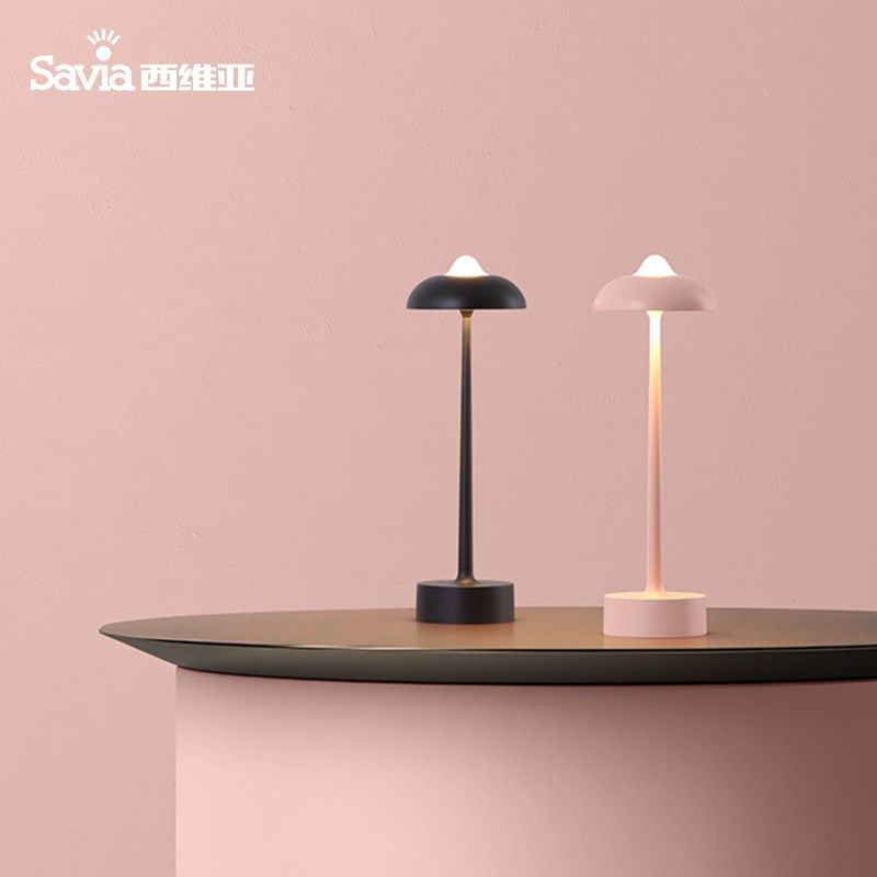 i卧室现代台灯创意床头灯温馨小台灯按钮旋转调光床柜灯,家装灯饰光源,氛围灯,淘宝优惠券,粉丝福利购,淘宝优惠卷