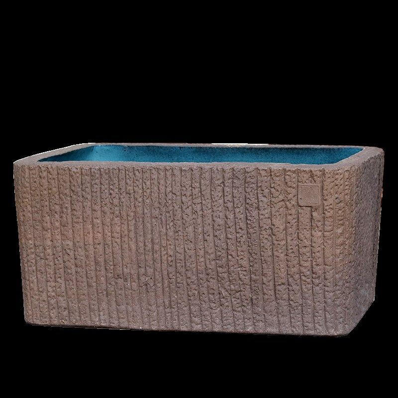 百慕森家用长方形紫砂陶瓷花盆大号养睡碗莲荷花盆乌龟缸马槽盆