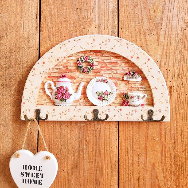 欧式经典挂衣架木质入户玄关装饰挂钩壁挂时尚创意卧室衣帽钩