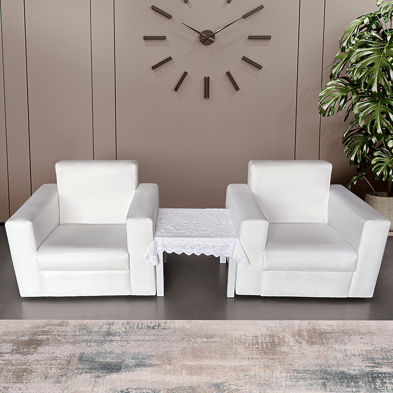 办公室会议沙发茶几商务接待室贵宾室活动会展沙发前排白沙发