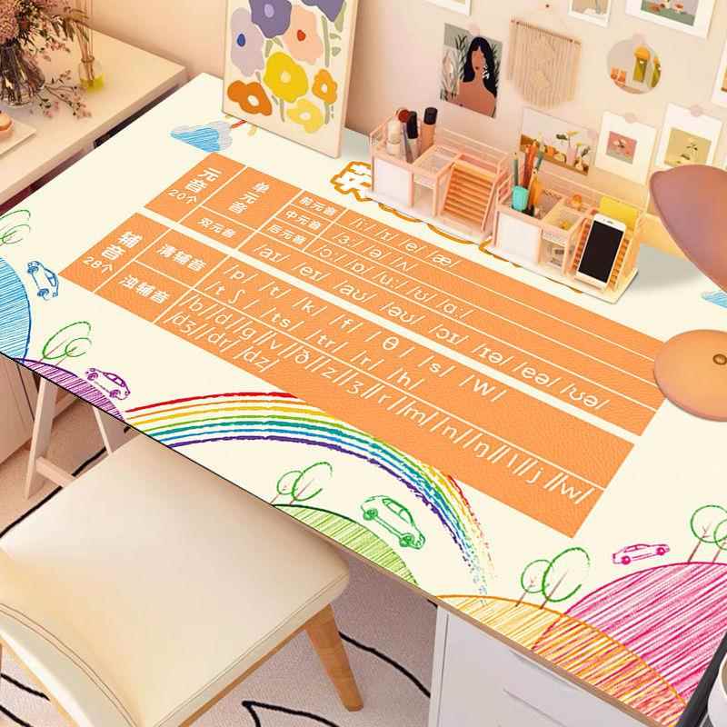 书桌垫子防水可擦洗书桌面保护垫可裁剪儿童写字台桌垫防脏垫