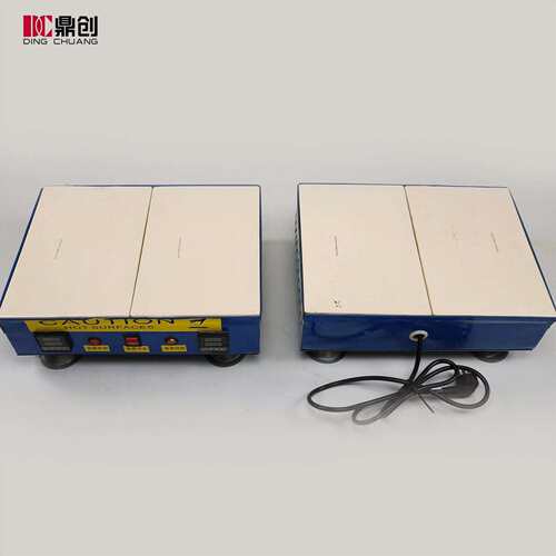 300*400耐酸碱陶瓷加热台 双显恒温平台 实验室工作台1500W×2