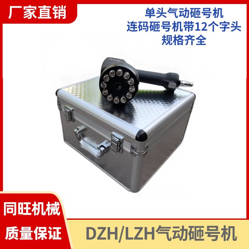 LZH-10连码气动砸号机 ZM单头工位号打码机 风动打标机钢印打号机