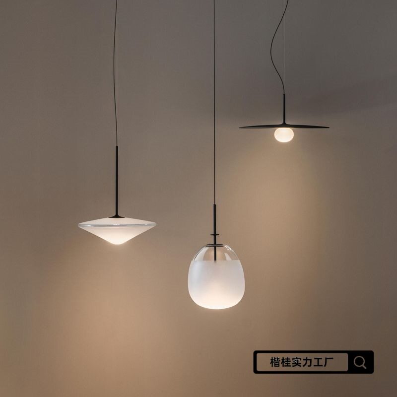 西班牙玻璃卧室床头小吊灯丹麦极简中古设计师吧台餐厅创意灯具