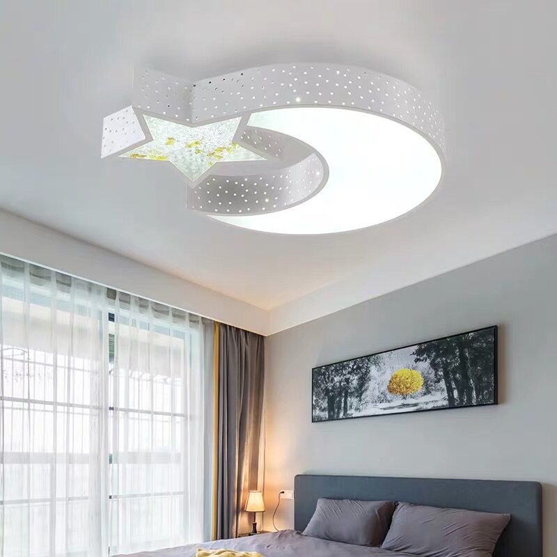 现代简约LED灯星月吸顶灯卧室客厅酒店客房装饰灯具