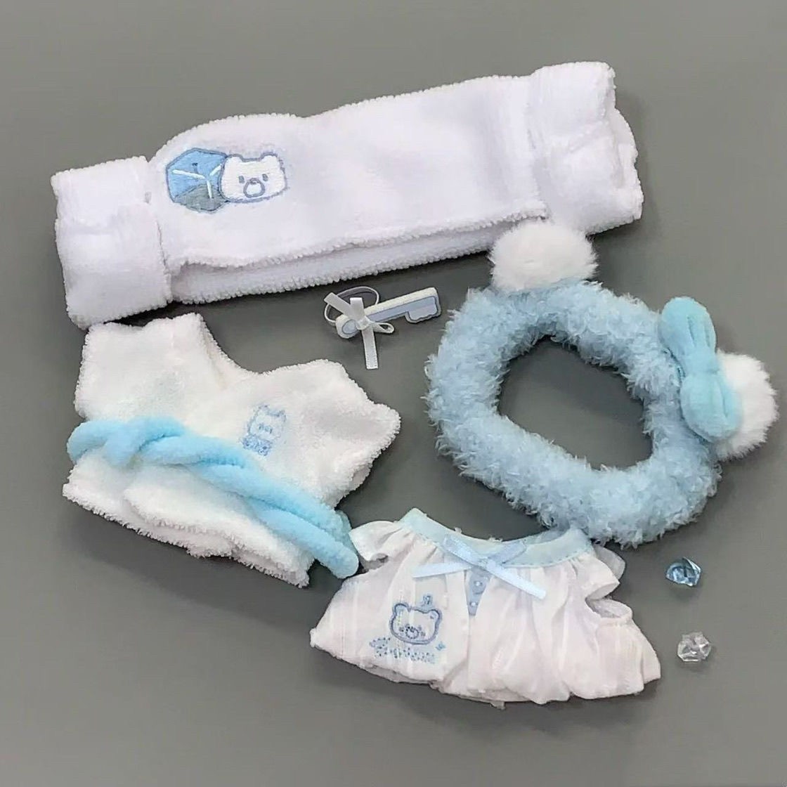 宝宝洗澡主题 娃衣/场景道具 10cm棉花娃娃娃衣 用道具