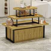 桌974货架流水台商中岛柜超文具饰品宠母婴物店堆头展架展示台中