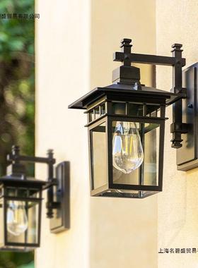 户外外防院HEG水壁简约大门柱子灯花园别墅庭外墙室阳台复古屋檐