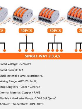 跨压境140cs盒p装器PCT按连接器快速电线连接并线分94017线套件