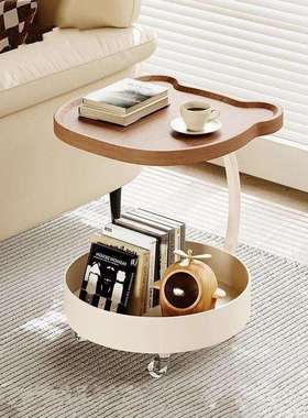 发边几沙简客约厅落地置物架可移动茶几小70785桌卧子室床头柜收