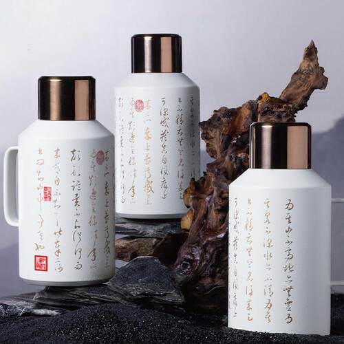 茗元白素874小钢炮焖茶茶壶外316不锈户钢大容量2L保温壶老茶闷泡