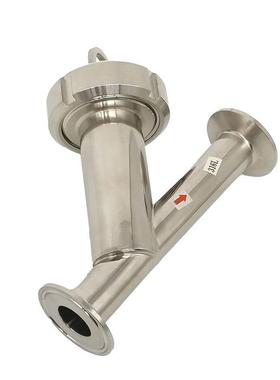 卫3生级快装Y型滤器04不锈钢55637卡箍式卡盘快过开管道滤过器